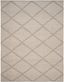 Gray Cotton Handmade Flat Woven 10' x 14' Rug