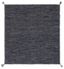 Handwoven Coastal Gray Cotton 5' Square Rug