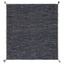 Handwoven Coastal Gray Cotton 5' Square Rug