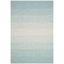 Handmade Turquoise/Ivory Geometric Wool-Blend 6' x 9' Area Rug