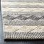 Hand-Tufted Wool Square Area Rug in Gray, 62in x 20in