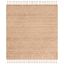 Eco-Friendly Handwoven Natural Fiber 4' Square Rug