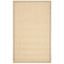 Natural Beige Jute Non-Slip Area Rug, 2'3" x 4'