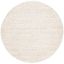 Bleached Round Handwoven Jute Area Rug