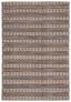 Black and Natural Flat Woven Cotton Area Rug, 9' x 12'