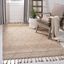 Natural Jute 5' x 8' Handwoven Geometric Area Rug