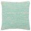 Blue Heathered Cotton Square Throw Pillow