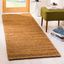 Gold Hand-Knotted Jute Runner Rug, 2'6" x 10'