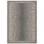 Gray and Black Spotted Synthetic Indoor/Outdoor Area Rug, 9' x 12'