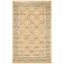 Cream Reversible Rectangular Viscose Chenille Area Rug