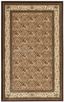 Dark Brown Floral Viscose Chenille Accent Rug, 2'7" x 4'