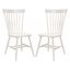 Off-White Oak Windsor Slat Back Side Chair Set