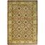 Ivory and Beige Handmade Wool Persian Area Rug 6' x 9'