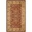 Ivory and Rust Hand-Tufted Wool Persian Area Rug 3' x 5'