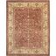 Ivory and Rust Hand-Tufted Wool 8' x 10' Persian Rug