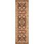 Ivory and Rust Persian Hand-Tufted Wool Runner Rug