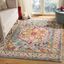 Turquoise and Beige Medallion 9' x 12' Synthetic Area Rug