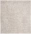 Cream Ivory Square Oriental Synthetic Area Rug 8' x 8'