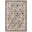 Serenity Cream and Brown Rectangular Reversible Rug