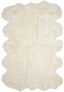 Luxurious White Sheepskin Shag Area Rug, 9' x 12'