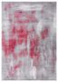 Skyler 6' x 9' Grey and Red Medallion Synthetic Area Rug