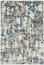 Reversible Abstract Gray Synthetic 6' x 9' Easy Care Rug