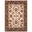 Skyler Beige and Grey Blue Floral Area Rug