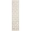 Ivory Medallion Easy-Care 2' x 6' Synthetic Runner Rug