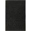 Handmade Black Wool and Viscose Tufted Rectangular Rug, 7' 6" x 9' 6"