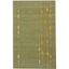 Light Green Wool and Viscose Tufted Handmade Rug, 3'6" x 5'6"