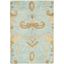 Handmade Light Blue Wool and Viscose Tufted Area Rug