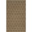 Brown Geometric Flat Woven Synthetic Area Rug, 4' x 6'