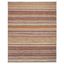 Ivory and Multicolor Striped Wool 9' x 12' Flatweave Area Rug