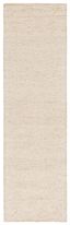 Ivory Geometric Hand-Tufted Wool Runner Rug, 2'3" x 8'