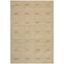 Sand Geometric Hand-Knotted Wool Area Rug, 6' x 9'