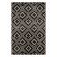 Anthracite & Cream Geometric Wool-Blend 8' x 10' Area Rug