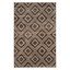 Tunisia Brown and Cream Geometric Wool Area Rug, 5'1" x 7'6"