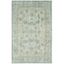 Valencia Light Blue and Turquoise Synthetic 4' x 6' Reversible Area Rug