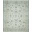 Reversible Light Blue/Turquoise Synthetic 9' x 12' Area Rug