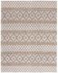 Ivory and Grey Geometric Wool 9' x 12' Handmade Area Rug