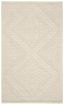 Ivory Tufted Handmade Wool 3' x 5' Area Rug