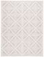 Ivory and Grey Tufted Wool 9' x 12' Area Rug