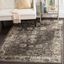 Elegant Vintage 74'' Black Viscose Cotton Transitional Area Rug