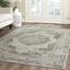 Reversible Rectangular Vintage Viscose Rug in Gray, 74" x 24"