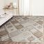 Beige and Cream Rectangular 9' x 12' Reversible Viscose Area Rug