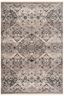 Elegant Vintage-Inspired 5' x 5' Square Grey Synthetic Area Rug