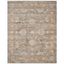 Reversible Light Brown and Multicolor Synthetic 8'x10' Rug