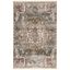 Charcoal Gray & Olive Vintage Persian 24" Easy-Care Synthetic Rug