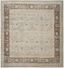 Light Blue and Black Square Vintage Area Rug