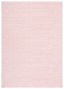 Pink Flat Woven Synthetic Rectangular Area Rug, 3' x 5'